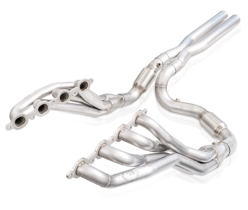 Stainless Works 2019+ Chevrolet Silverado 5.3/6.2 Catted Headers with 1-7/8 inch Primaries and X-Pipe for GMC Sierra 1500