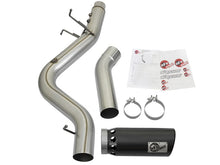 Load image into Gallery viewer, aFe Large Bore HD 5-inch 409 Stainless Steel DPF-Back Exhaust System with Black Tip for 2017 GM Duramax V8-6.6L (L5P) Diesel Trucks