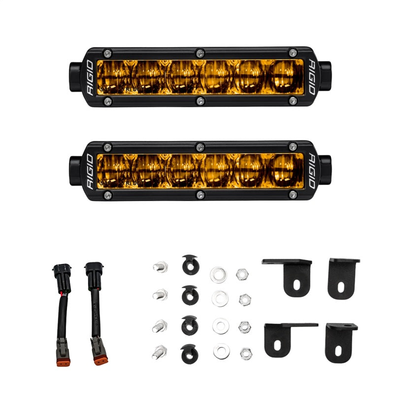 Rigid Industries 2022+ Toyota Tundra 6-Inch SR-Series Selective Yellow Fog Light Kit