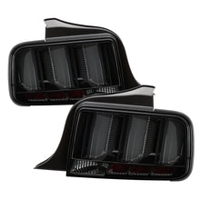 Load image into Gallery viewer, Spyder 05-09 Ford Mustang LED Tail Lights with Smoke Finish and White Light Bar