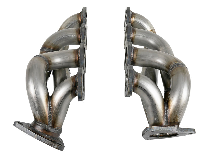 aFe Twisted Steel 1-3/4 Inch 304 Stainless Steel Short Tube Headers for 2019 GM Silverado and Sierra 1500 V8-5.3L/6.2L