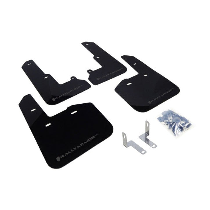 Rally Armor 15-19 Subaru Legacy UR Series Mud Flaps with Grey Logo - Durable Polyurethane Protection