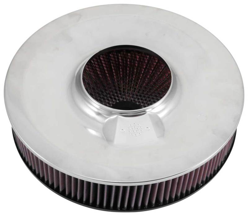 K&N Engineering X-Stream Top Assembly for Automotive Air Intake - 14 inch OD, 5.125 inch Neck Flange, 4.62 inch Height with Vent