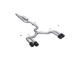 MBRP Armor Pro Series 22-24 Audi S3 2.0L T304 Stainless Steel 3-Inch Cat-Back Exhaust with Quad Split Rear Exit and Carbon Fiber Tips