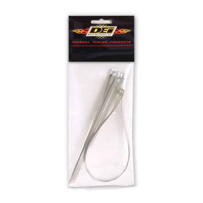 DEI Stainless Steel Locking Tie Kit - 8 Inch and 14 Inch Ties for High-Heat Applications