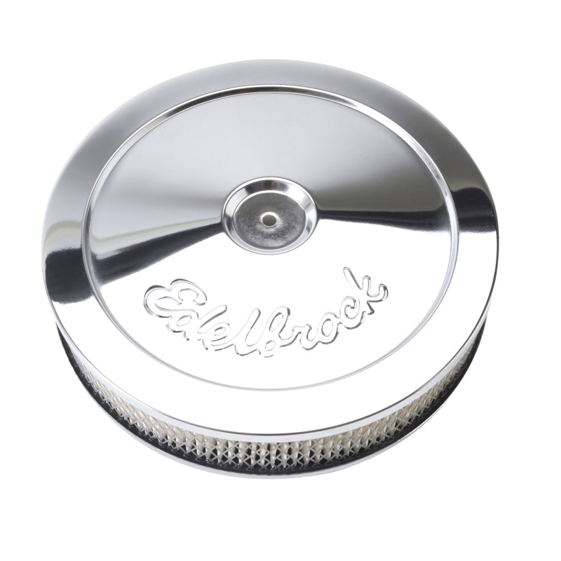 Edelbrock Pro-Flo Series Round Chrome Air Cleaner for 5-1/8 Inch Carburetors - Part #1208