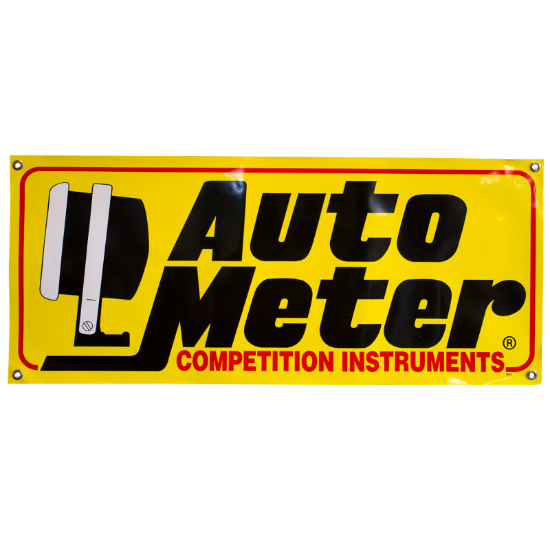 AutoMeter 3 ft Heavy Race Banner for Automotive Enthusiasts and Track Days