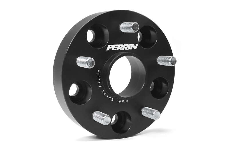 Perrin Performance Subaru 30mm Wheel Spacers 5x114.3 Bolt Pattern with 56mm Hub - Black