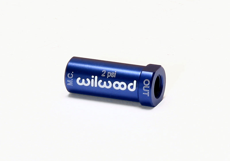 Wilwood Residual Pressure Valve - New Style - 2 psi - Blue, Part #wil260-13706
