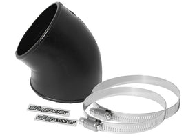 aFe MagnumFORCE Performance Accessories Coupling Kit 4 Inch to 3.5 Inch ID, 40 Degree Black Elbow Reducer
