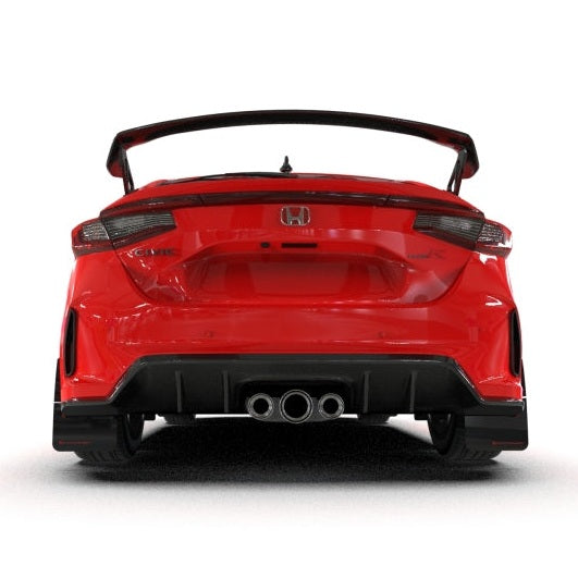 Rally Armor 23-25 Honda Civic Type R Red Mud Flap with Black Logo - Durable Polyurethane Automotive Protection