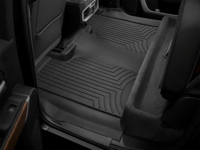 WeatherTech FloorLiner HP for 2019-2023 Chevrolet Silverado 1500 Crew Cab - Rear, Black
