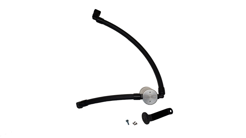 J&L JLT3073P-C 3.0 Oil Separator, Passenger Side, Clear Anodized for 2021-2026 Ford Bronco 2.7L EcoBoost