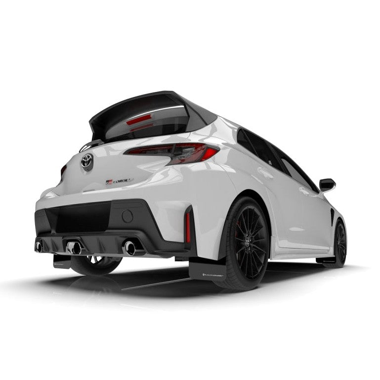 Rally Armor 23-25 Toyota GR Corolla Black UR Mud Flaps with Dark Grey Logo