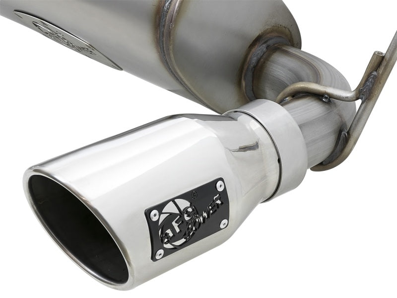 aFe Rebel Series 2.5-inch Dual Polished Tip Cat-Back Exhaust System for Jeep Wrangler (2007-2018) V6-3.8L / 3.6L