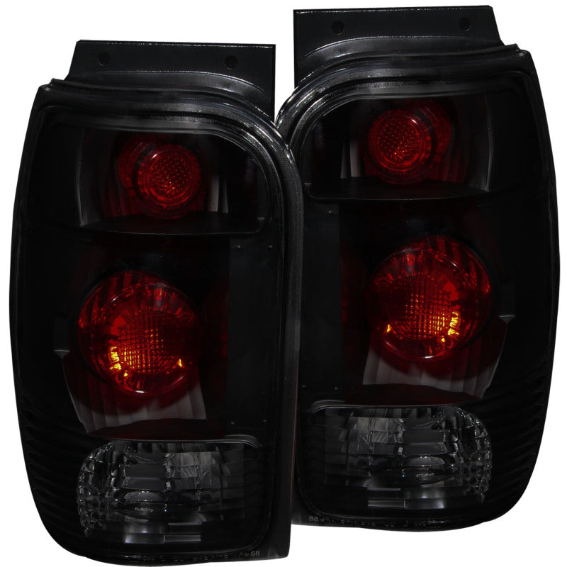 ANZO 1998-2001 Ford Explorer Tail Light Assembly with Dark Smoke Lens – Pair