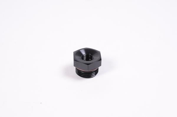 Radium Engineering 8AN ORB to 1/8NPT Female Adapter Fitting - Black Anodized