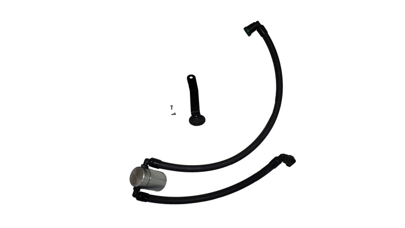 J&L JLT3091P-C Oil Separator 3.0 PCV Side for 2024-2026 Ford Mustang 5.0L, Clear Anodized