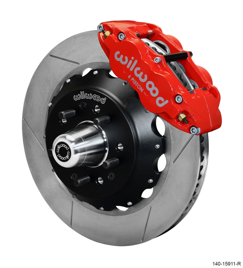 Wilwood Narrow Superlite 6R Front Big Brake Kit with 14-inch GT Competition Series Rotor - Red