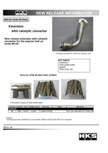 Load image into Gallery viewer, HKS 12-19 Subaru BRZ, Scion FR-S, Toyota 86 Extension Kit with Catalytic Converter – Part Number HKS11999-AT002