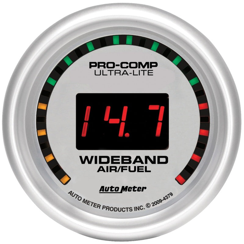 AutoMeter Ultra-Lite 52mm Digital Wideband Air/Fuel Ratio Street Gauge (Part #ATM4379)