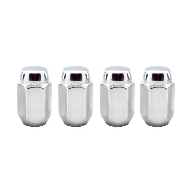 McGard Chrome Cone Seat Lug Nut Set (1/2-20 Thread, 4-Pack) for Steel and Aluminum Wheels