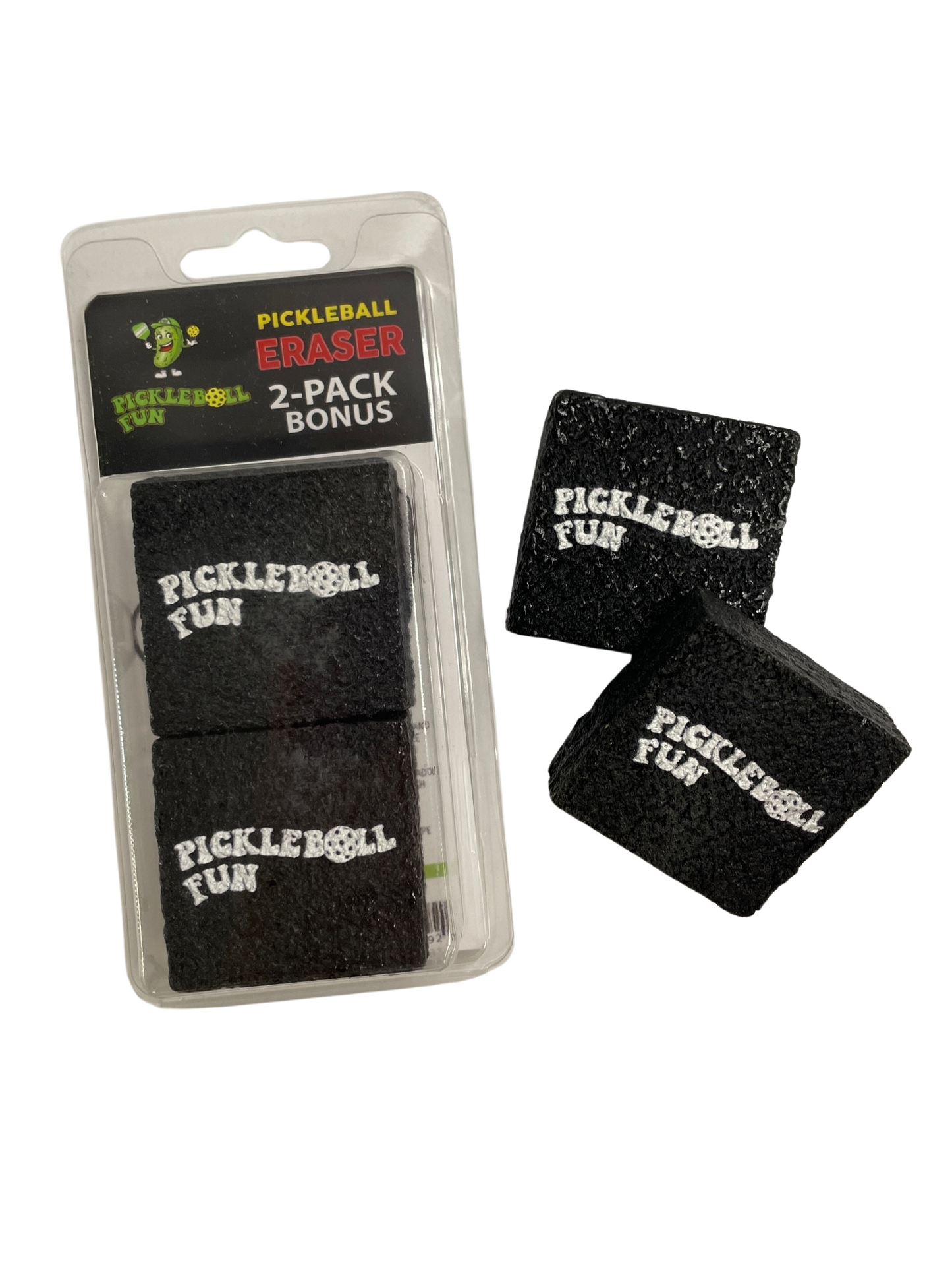 Pickleball Paddle Eraser 2-Pack Bonus Buy! Buy 1 (2-Pack) Get 1 Free!