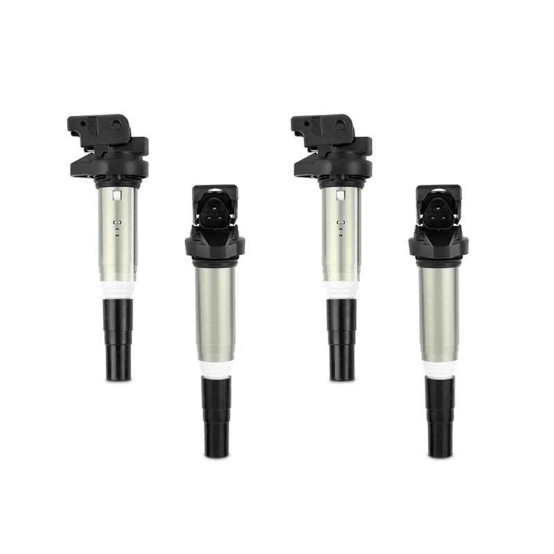 Mishimoto BMW Ignition Coil Set of 4 for 2002-2004 Models – High-Performance Replacement for M54/N20/N52/N54/N55/N62/S54/S62 Engines