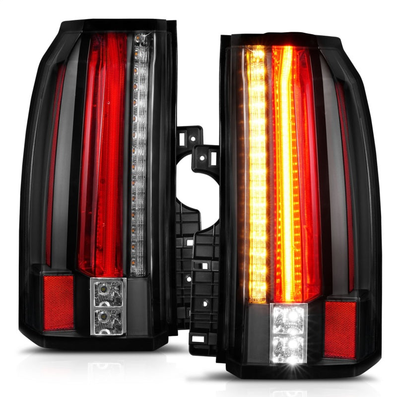 ANZO 2015-2017 GMC Yukon and Yukon XL LED Tail Light Assembly with Black Housing - Pair