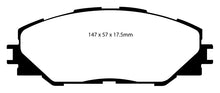 Load image into Gallery viewer, EBC Redstuff Ceramic Low Dust Brake Pads for Toyota Matrix and Pontiac Vibe (Part No. EBCDP31792C)