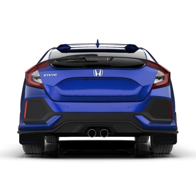 Rally Armor UR Series Mud Flaps for Honda Civic 2016-2019 - Black with Dark Grey Logo