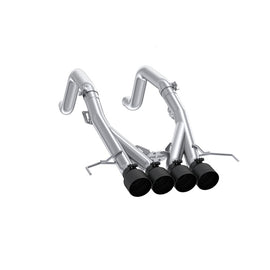 MBRP S7008304BT Armor Pro Axle Back Exhaust System for Chevrolet Corvette 6.2L with Black Tips