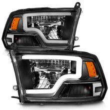 Load image into Gallery viewer, ANZO 2009-2020 Dodge Ram 1500 Full LED Square Projector Headlights with Black Housing and Clear Lens