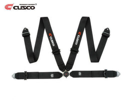 Cusco Universal 4-Point Racing Harness with 3-Inch Shoulder and Lap Straps - Black, Part #CUS00B CRH N4BK
