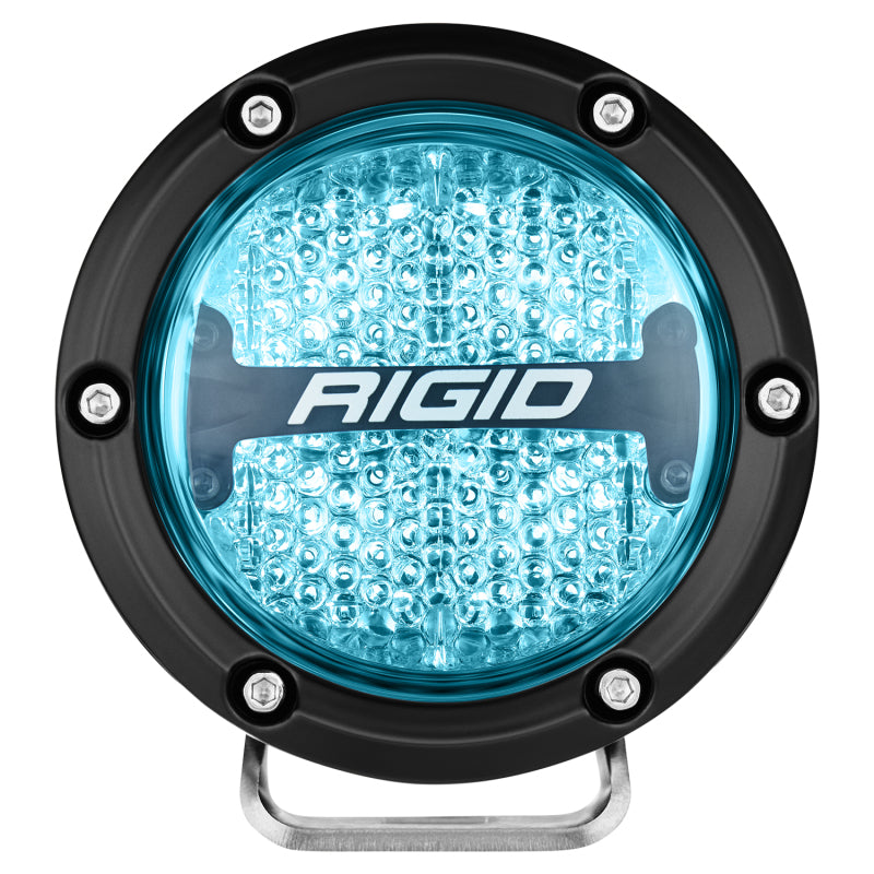 Rigid Industries 360-Series 4-Inch LED Off-Road Diffused Beam Lights with RGBW Backlight - Part #rig36400