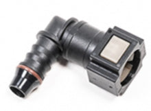 Load image into Gallery viewer, Radium Engineering 14-0586 5/16 Inch SAE Female to 3/8 Inch Hose Barb 90-Degree Fitting