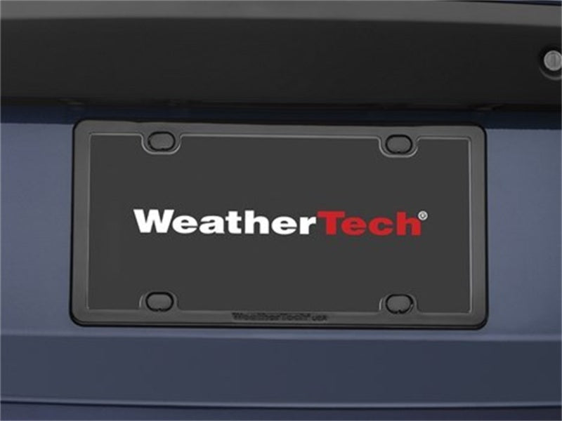 WeatherTech Black ClearFrame License Plate Frame Kit - Durable and Easy to Install
