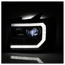 Load image into Gallery viewer, Spyder GMC Sierra 1500/2500/3500 2007-2013 Denali Black LED Projector Headlights (Part No. PRO-YD-GS07V2PL-BK)