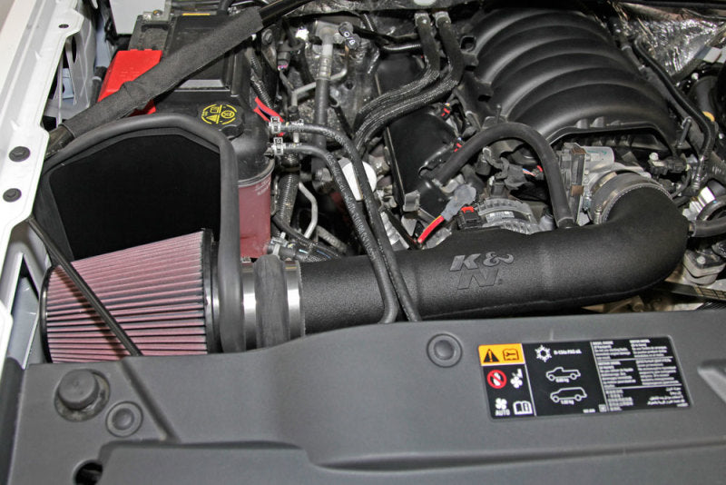 K&N Engineering 57-3082 Performance Cold Air Intake Kit for 2014-2015 Chevy Silverado and GMC Sierra 1500 V-8 5.3/6.2L