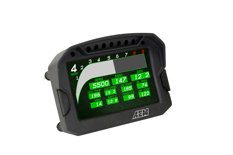 AEM CD-5 Carbon Digital Dash Display with Full-Color Screen and Programmable Shift Lights