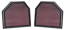 Load image into Gallery viewer, K&amp;N Replacement Air Filter for 2011-2015 BMW M3 M4 M5 M6 3.0L &amp; 4.4L V8 Engines