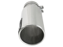 Load image into Gallery viewer, aFe Saturn 4S Stainless Steel Intercooled Exhaust Tip - Polished 4 in Inlet x 5 in Outlet x 12 in Length
