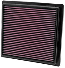 Load image into Gallery viewer, K&amp;N Engineering Part 33-2457 High-Flow Reusable Air Filter for Jeep Grand Cherokee, Dodge Charger, Durango, and Challenger