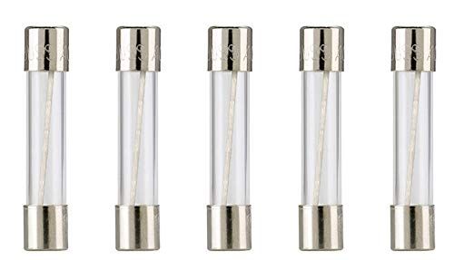 Bussmann AGC-6 AGC Series Fuse, Fast Acting, 6 Amp, 250V, Glass Tube, 1/4" x 1-1/4" (Pack of 5)