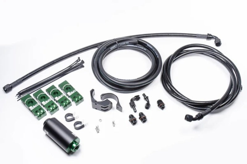 Radium Engineering Toyota Supra MK4 Fuel Hanger Plumbing Kit with Stainless Filter - Part Number rad20-0415-03