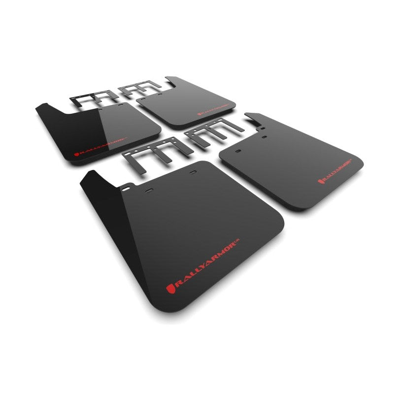 Rally Armor UR Series Mud Flaps for GMC Sierra 1500 (2019-2024) – Black with Red Logo