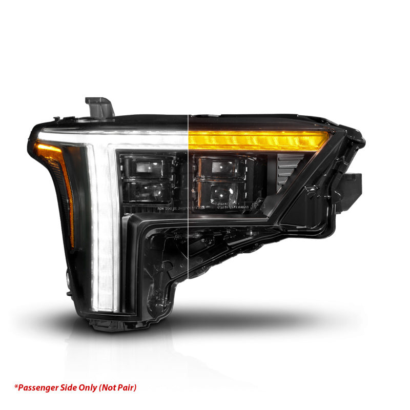 ANZO Z-Series Full LED Projection Headlight for 2022-2024 Toyota Tundra Passenger Side Replacement - Part Number ANZ111599X-R