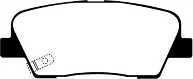 EBC Yellowstuff Rear Brake Pads for Kia Sorento 2011-2013 - High-Performance Street and Track Use