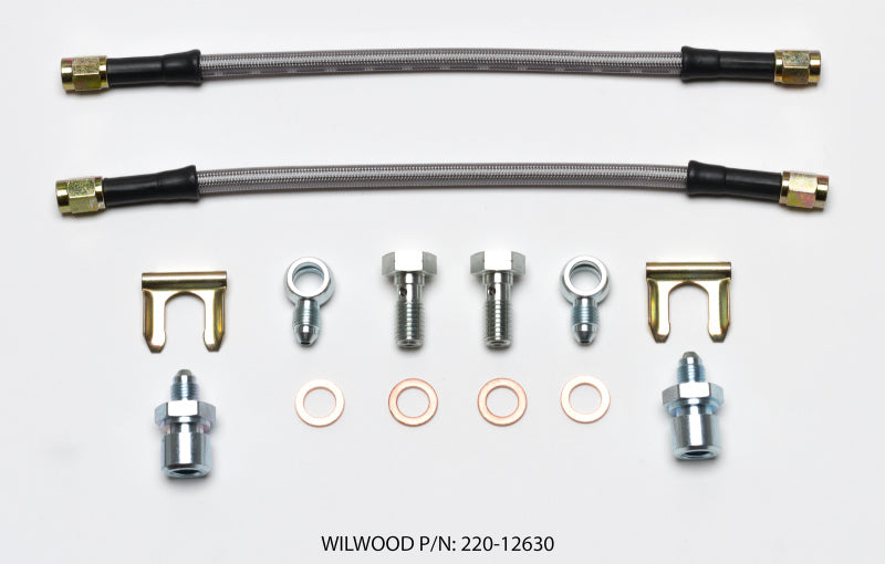 Wilwood Flexline Kit D52 Caliper with 10-inch Brake Rotor and Banjo Fitting - Part #wil220-12630