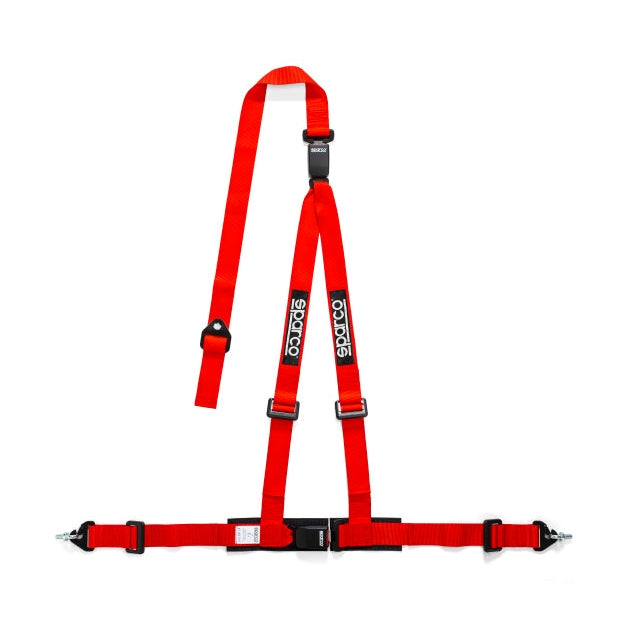 Sparco 2 Inch Red 3-Point Double Release Seat Belt * Part Number SPA04608DF1RS